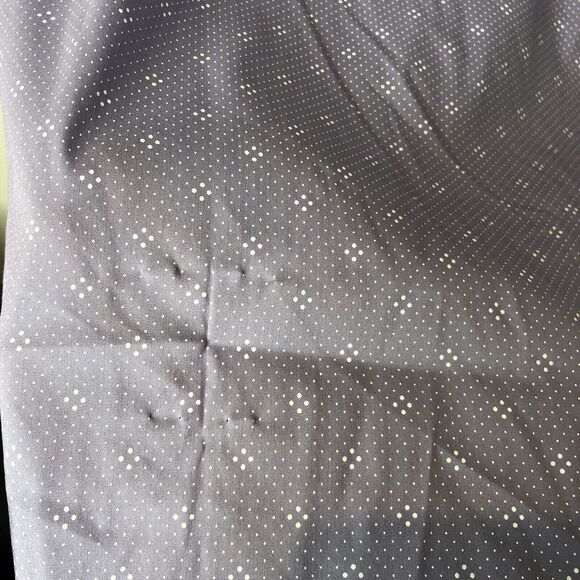 Alfani NWT Men's Regular Fit AlfaTech Button Up Lavender w/White Dots Shirt L - Picture 9 of 9